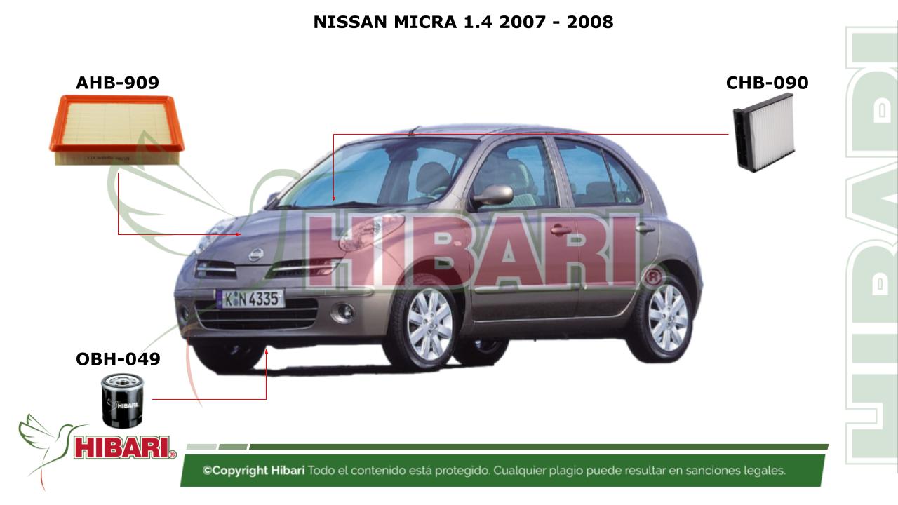 Lee más sobre el artículo NISSAN MICRA 1.4 2007 – 2008